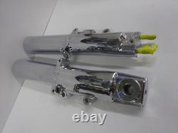 Harley Davidson BAGGER Dual Disc Chrome GENUINE OEM 00-L Fork Slider Legs