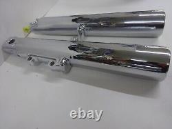 Harley Davidson BAGGER Dual Disc Chrome GENUINE OEM 00-L Fork Slider Legs