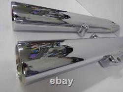 Harley Davidson BAGGER Dual Disc Chrome GENUINE OEM 00-L Fork Slider Legs