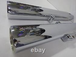 Harley Davidson BAGGER Dual Disc Chrome GENUINE OEM 00-L Fork Slider Legs