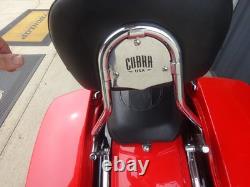 Harley Davidson BAGGER NOS/Rpl 52300257 Chrome QUICK RELEASE SISSYBAR WITH PAD