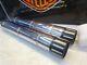 Harley Davidson BAGGER'S MULTI-FIT CHROME USED BILLET BLACK TIP EXHAUST MUFFLERS