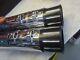 Harley Davidson BAGGER'S MULTI-FIT CHROME USED BILLET BLACK TIP EXHAUST MUFFLERS