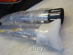 Harley Davidson BAGGER'S MULTI-FIT CHROME USED BILLET BLACK TIP EXHAUST MUFFLERS