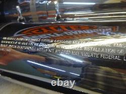 Harley Davidson BAGGER'S MULTI-FIT CHROME USED BILLET BLACK TIP EXHAUST MUFFLERS