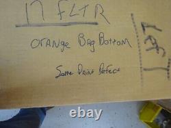 Harley Davidson BAGGER Used Genuine OEM ORANGE with DOUBLE STRIPE Saddlebag