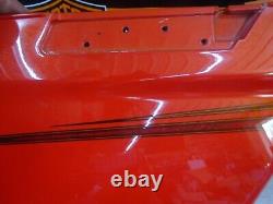 Harley Davidson BAGGER Used Genuine OEM ORANGE with DOUBLE STRIPE Saddlebag