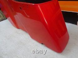 Harley Davidson BAGGER Used Genuine OEM ORANGE with DOUBLE STRIPE Saddlebag