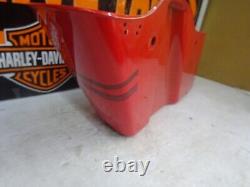 Harley Davidson BAGGER Used Genuine OEM ORANGE with DOUBLE STRIPE Saddlebag