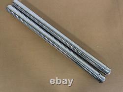 Harley Davidson Bagger +2 Fork Tubes 2 Over Stock 22 7/8 Hard Chrome 86-13 Flh