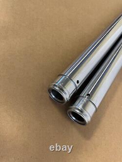 Harley Davidson Bagger +2 Fork Tubes 2 Over Stock 22 7/8 Hard Chrome 86-13 Flh