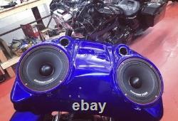 Harley Davidson Bagger Fiberglass Touring 8 Speaker Tour Pack