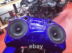 Harley Davidson Bagger Fiberglass Touring 8 Speaker Tour Pack
