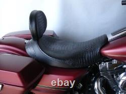 Harley-Davidson Bagger Solo & Backrest Street Glide Road Glide