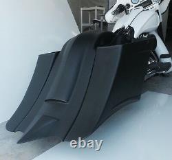 Harley Davidson Bagger Stretched 7Down 14Back Saddlebags & Fender 97-2008 FLH