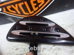 Harley Davidson Bagger's Pair Of Custom Billet & Black Half Moon Male Mount Pegs