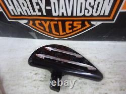 Harley Davidson Bagger's Pair Of Custom Billet & Black Half Moon Male Mount Pegs