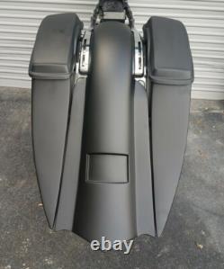 Harley Davidson Custom Baggers Pointy 7 Stretched Saddlebags And Fender 2009-23