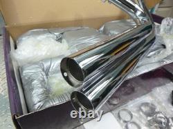 Harley Davidson Drag Style Exhaust System 86'-16' Softail Chrome BB-EXST-1001C