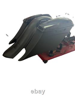 Harley Davidson Flh Touring Bagger 5/9 Stretched Saddlebags & Fender 2014-2023