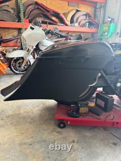Harley Davidson Flh Touring Bagger 5/9 Stretched Saddlebags & Fender 2014-2023