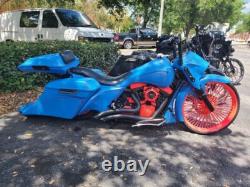 Harley Davidson Flh Touring Bagger 5/9 Stretched Saddlebags & Fender 2014-2023