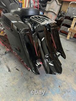 Harley Davidson Flh Touring Bagger swoop Back Stretched Saddlebags