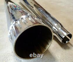 Harley Davidson Fluted Mufflers Megaphone Slip-On Exhaust Touring Bagger Glide