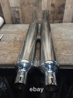 Harley Davidson OEM Softail Fishtail Left Right Muffler 65655-00 65679-97 Bagger