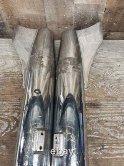 Harley Davidson OEM Softail Fishtail Left Right Muffler 65655-00 65679-97 Bagger