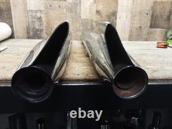 Harley Davidson OEM Softail Fishtail Left Right Muffler 65655-00 65679-97 Bagger