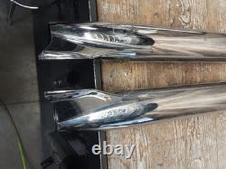 Harley Davidson OEM Softail Fishtail Left Right Muffler 65655-00 65679-97 Bagger