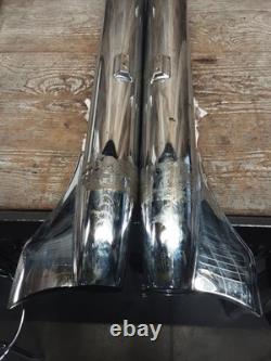 Harley Davidson OEM Softail Fishtail Left Right Muffler 65655-00 65679-97 Bagger