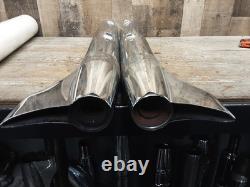 Harley Davidson OEM Softail Fishtail Left Right Muffler 65655-00 65679-97 Bagger