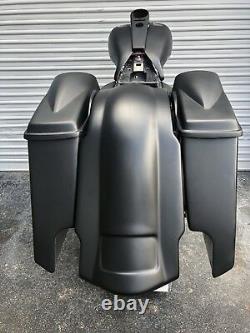 Harley Davidson Road Glide 6 Stretched bags & Rear Fender, Fiberglass -Bagger