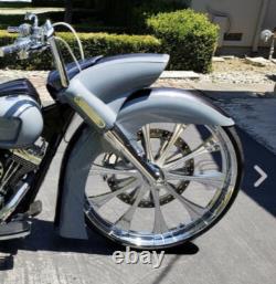 Harley Davidson Road King Stretched raked Nacelle & Cap Flhp Roadking Bagger