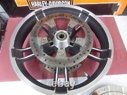 Harley Davidson STREETGLIDE BAGGER OEM 19X3.50 Used INR SPOKE MAG WHEEL WithROTORS