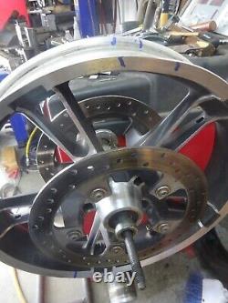 Harley Davidson STREETGLIDE BAGGER OEM 19X3.50 Used INR SPOKE MAG WHEEL WithROTORS