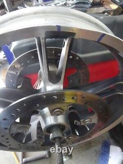 Harley Davidson STREETGLIDE BAGGER OEM 19X3.50 Used INR SPOKE MAG WHEEL WithROTORS
