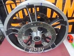 Harley Davidson STREETGLIDE BAGGER OEM 19X3.50 Used INR SPOKE MAG WHEEL WithROTORS