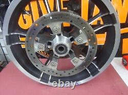 Harley Davidson STREETGLIDE BAGGER OEM 19X3.50 Used INR SPOKE MAG WHEEL WithROTORS