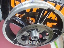 Harley Davidson STREETGLIDE BAGGER OEM 19X3.50 Used INR SPOKE MAG WHEEL WithROTORS
