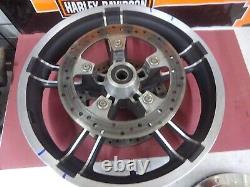 Harley Davidson STREETGLIDE BAGGER OEM 19X3.50 Used INR SPOKE MAG WHEEL WithROTORS