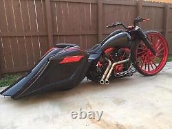 Harley Davidson Stretched Saddlebags 6Down 14 Back Bagger Street sweepers