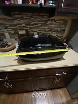 Harley Davidson Style Chopped Tour Pack Trunk Vivid Black Fits All Tour Models