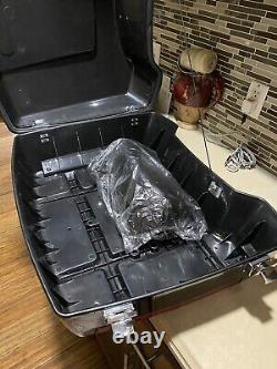 Harley Davidson Style Chopped Tour Pack Trunk Vivid Black Fits All Tour Models