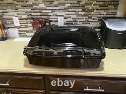 Harley Davidson Style Razor Tour Pack Trunk With Back Rest Pad No Mount