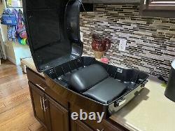 Harley Davidson Style Razor Tour Pack Trunk With Back Rest Pad No Mount