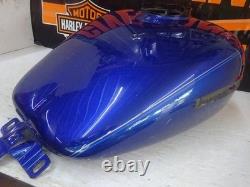 Harley Davidson Used GENUINE OEM BLUE BAGGER GAS FUEL TANK