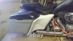 Harley Davidson stretched extended side covers 6 bagger Touring FLH 2014 up